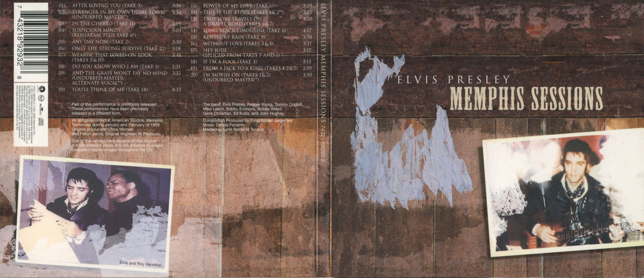 Elvis Presley  Memphis Sessions : Front + Back